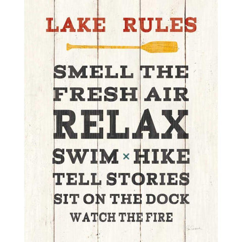 Cabin Life VI Neutral White Modern Wood Framed Art Print by Schlabach, Sue