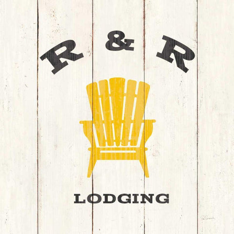 Cabin Life XII Neutral White Modern Wood Framed Art Print with Double Matting by Schlabach, Sue