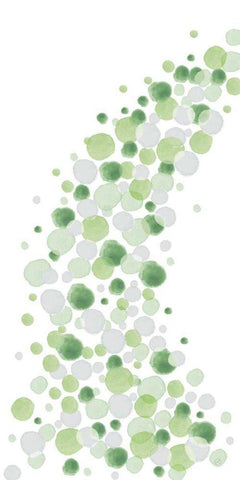 Dots Abstract II White Modern Wood Framed Art Print with Double Matting by DeNeige, Elyse