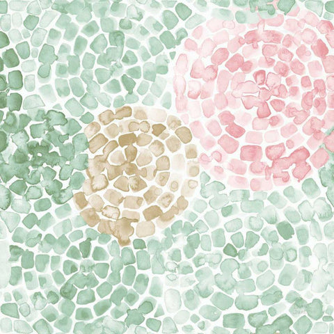 Boho Ride Pattern IV Blush Black Modern Wood Framed Art Print with Double Matting by June, Dina