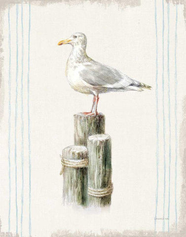 Floursack Nautical XIII no Words Black Ornate Wood Framed Art Print with Double Matting by Nai, Danhui