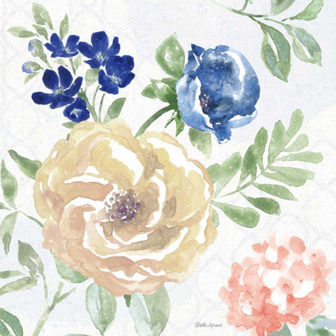 Coastline Botanical II Black Modern Wood Framed Art Print by Grove, Beth