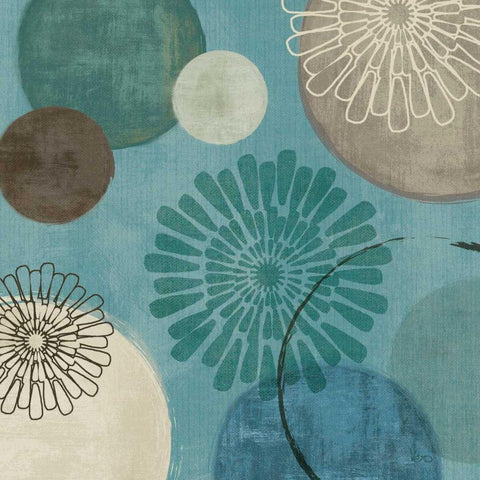 Flora Mood II Gold Ornate Wood Framed Art Print with Double Matting by Charron, Veronique