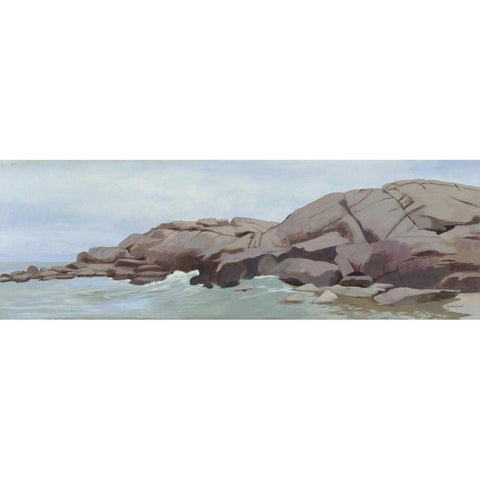 Warrens Point White Modern Wood Framed Art Print by Lovell, Kathrine