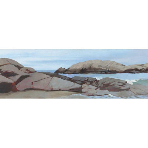 Warrens Point Winter White Modern Wood Framed Art Print by Lovell, Kathrine