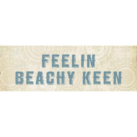 Beach Treasures VII No Shells Gold Ornate Wood Framed Art Print with Double Matting by Adams, Emily