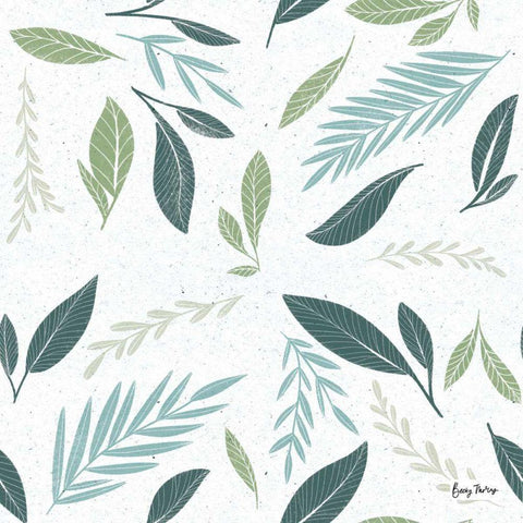 Fruity Cocktails Pattern III White Modern Wood Framed Art Print with Double Matting by Thorns, Becky