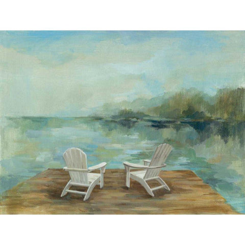 Lakeside Retreat I no Wood White Modern Wood Framed Art Print by Vassileva, Silvia