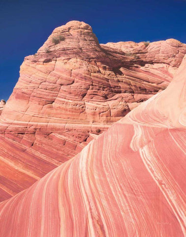 Coyote Buttes I Blush White Modern Wood Framed Art Print with Double Matting by Majchrowicz, Alan