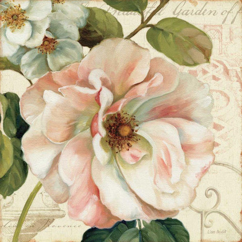 Les Jardin II Gold Ornate Wood Framed Art Print with Double Matting by Audit, Lisa