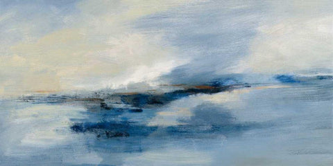 Atmosphere White Modern Wood Framed Art Print with Double Matting by Vassileva, Silvia