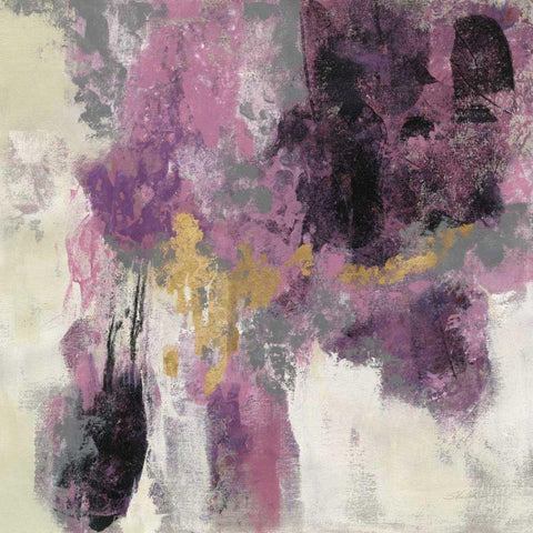 Sparkle Abstract II White Modern Wood Framed Art Print with Double Matting by Vassileva, Silvia