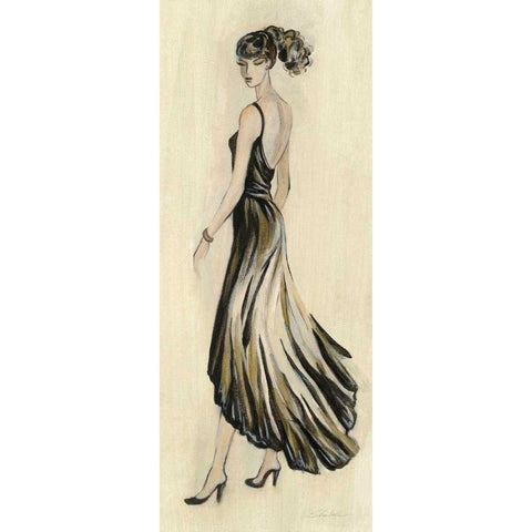 Evening Gown IV White Modern Wood Framed Art Print by Vassileva, Silvia