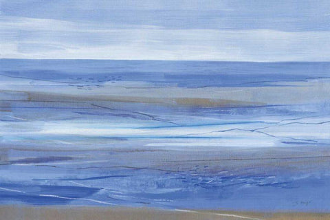 Summer Morning White Modern Wood Framed Art Print with Double Matting by Maye, Jo