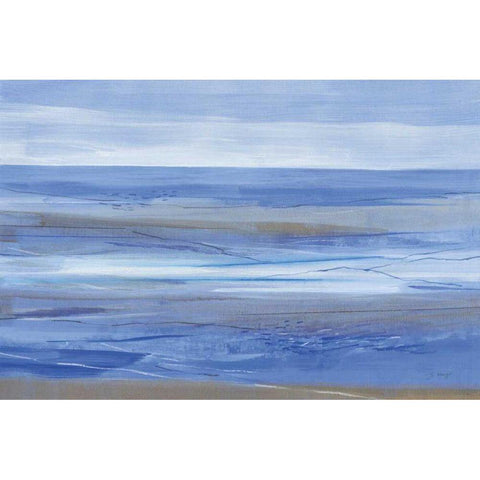 Summer Morning Black Modern Wood Framed Art Print by Maye, Jo