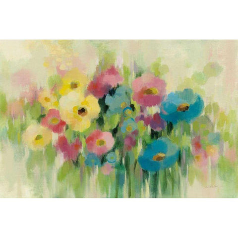 First Spring Flowers Gold Ornate Wood Framed Art Print with Double Matting by Vassileva, Silvia