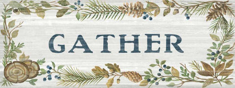 Lakeside Retreat III Gather White Modern Wood Framed Art Print with Double Matting by Vassileva, Silvia