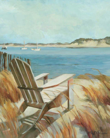 Sea Breeze Black Ornate Wood Framed Art Print with Double Matting by Hageman, Marilyn