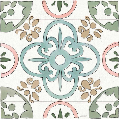 Country Love Pattern VIII White Modern Wood Framed Art Print by Tavoletti, Anne
