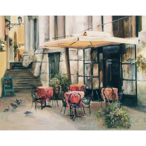 Wine Cellar in Vincenza Black Modern Wood Framed Art Print with Double Matting by Hageman, Marilyn