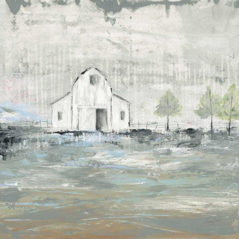 Iowa Barn I Gold Ornate Wood Framed Art Print with Double Matting by Prahl, Courtney