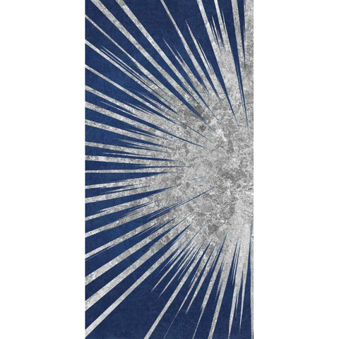 Sunburst II White Modern Wood Framed Art Print by Wild Apple Portfolio