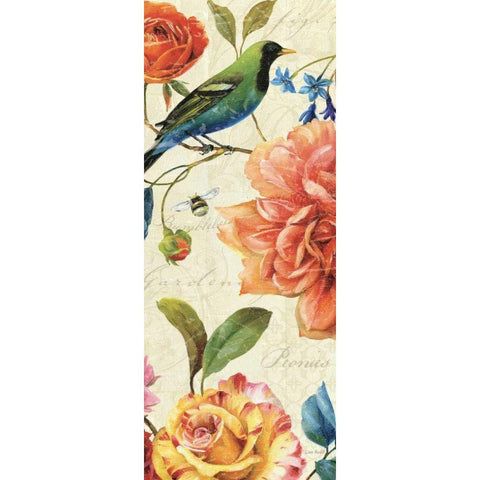 Rainbow Garden VI - Cream Gold Ornate Wood Framed Art Print with Double Matting by Audit, Lisa
