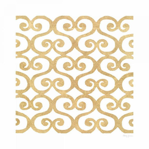 Simply Elegant VI Gold Ornate Wood Framed Art Print with Double Matting by Green, Nancy