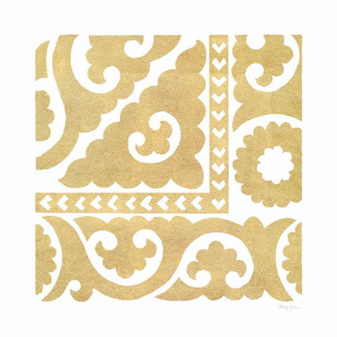 Simply Elegant IX Black Ornate Wood Framed Art Print with Double Matting by Green, Nancy