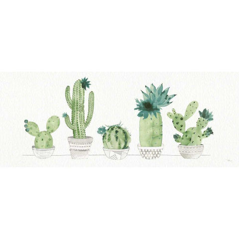 Sweet Succulents I Panel Gold Ornate Wood Framed Art Print with Double Matting by Studio, Pela