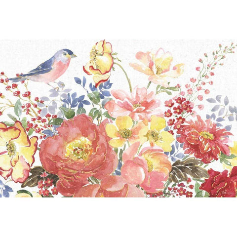 Floral Focus II Gold Ornate Wood Framed Art Print with Double Matting by Grove, Beth