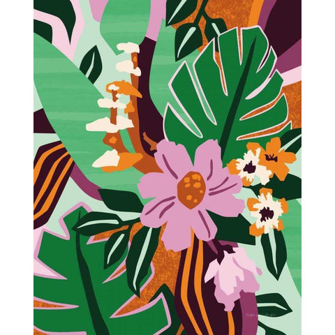 Wildflowers White Modern Wood Framed Art Print by Gallagher, Megan