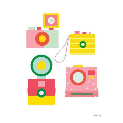 Camera Shy II Black Modern Wood Framed Art Print with Double Matting by Kelle, Ann
