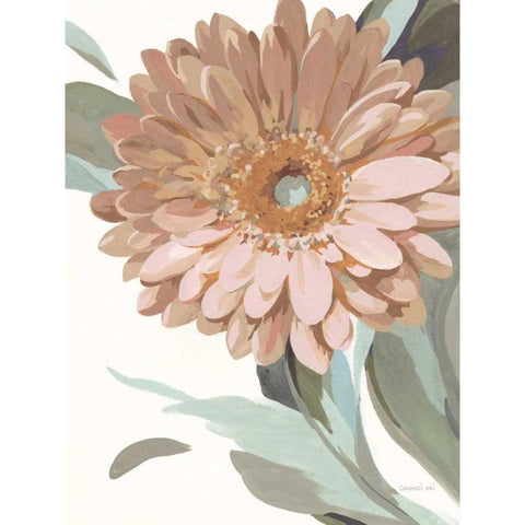 Jewel of the Garden II Pastel Black Modern Wood Framed Art Print by Nai, Danhui