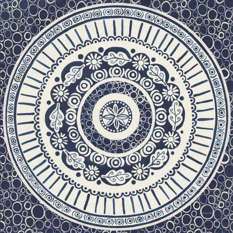 Hemma IV Black Ornate Wood Framed Art Print with Double Matting by Lovell, Kathrine