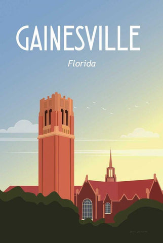 Gainesville Black Ornate Wood Framed Art Print with Double Matting by Escalante, Omar