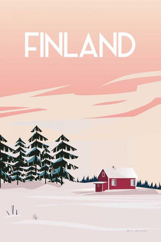 Finland II Black Ornate Wood Framed Art Print with Double Matting by Escalante, Omar