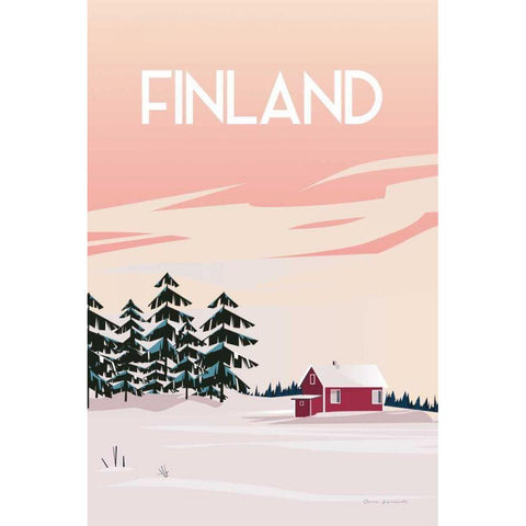 Finland II Gold Ornate Wood Framed Art Print with Double Matting by Escalante, Omar