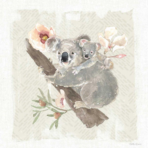 Aussie Love VII Gold Ornate Wood Framed Art Print with Double Matting by Grove, Beth