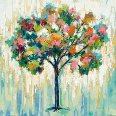 Blooming Tree Gold Ornate Wood Framed Art Print with Double Matting by Vassileva, Silvia