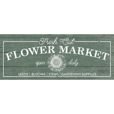 Flower Market I Sage Gold Ornate Wood Framed Art Print with Double Matting by Wild Apple Portfolio