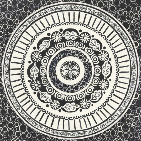 Hemma IV BC Black Modern Wood Framed Art Print with Double Matting by Lovell, Kathrine