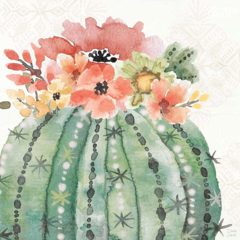 Sweet Southwest VI Black Ornate Wood Framed Art Print with Double Matting by June, Dina