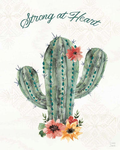 Sweet Southwest IX Black Ornate Wood Framed Art Print with Double Matting by June, Dina