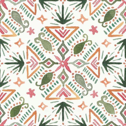 Sweet Southwest Pattern III Black Ornate Wood Framed Art Print with Double Matting by June, Dina