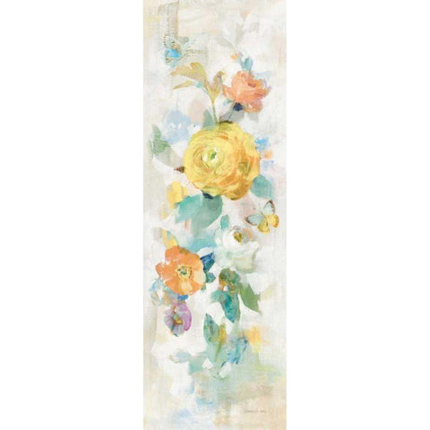 Natural Blooming Splendor III Gold Ornate Wood Framed Art Print with Double Matting by Nai, Danhui