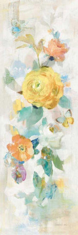 Natural Blooming Splendor III Black Ornate Wood Framed Art Print with Double Matting by Nai, Danhui