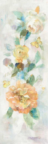 Natural Blooming Splendor IV White Modern Wood Framed Art Print with Double Matting by Nai, Danhui