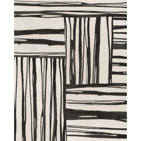 Sentiment Stripes III Gold Ornate Wood Framed Art Print with Double Matting by Paschke, Chris