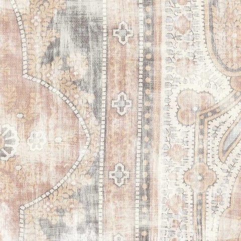 Antique Cloth I Black Modern Wood Framed Art Print with Double Matting by Wild Apple Portfolio